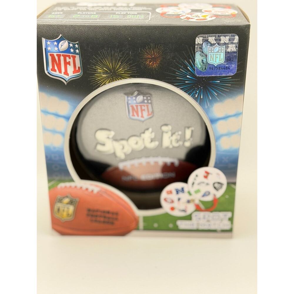 NFL Spot It! Card Game Officially Licensed By MasterPieces For Ages 6+
